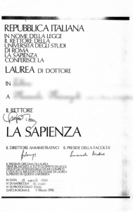 Diploma di laurea