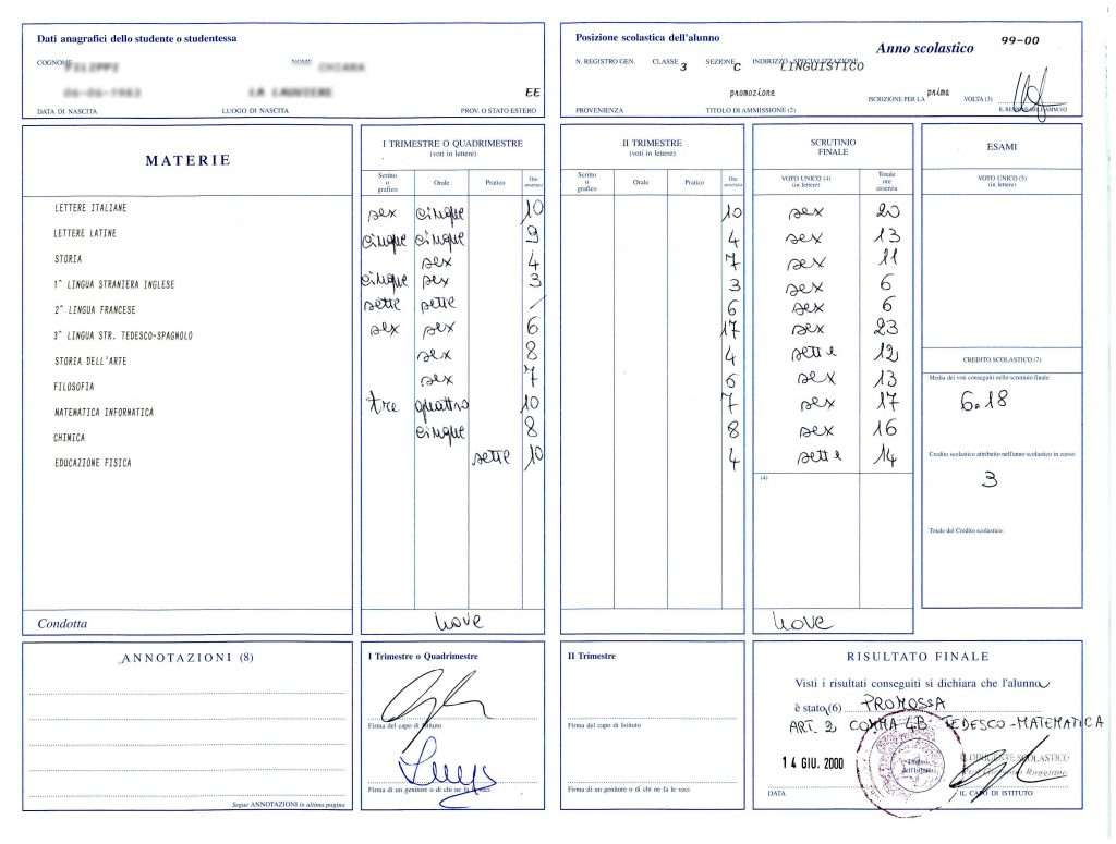 Quando Escono Le Pagelle Alle Medie Traduzione pagelle scolastiche giurate | Traduzione.it